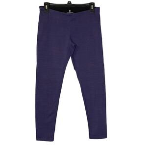 Tuff Athletics High Waisted Cropped Leggings Purple/Blue Sz M, EUC